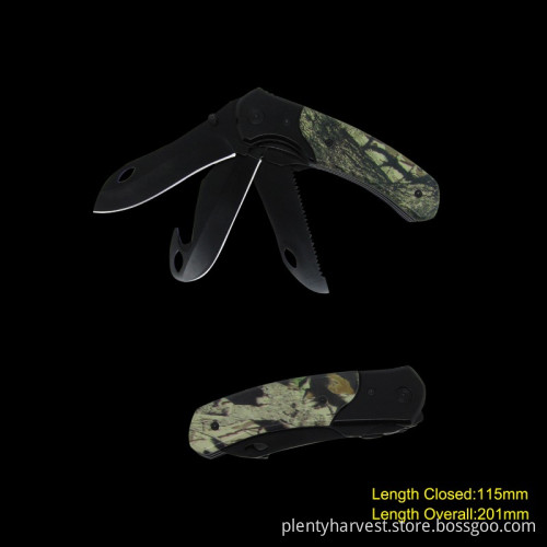 3-Blade Knife with Camouflage (#3100-CAMO)